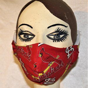 New Handmade St. Louis Cardinal Face Mask